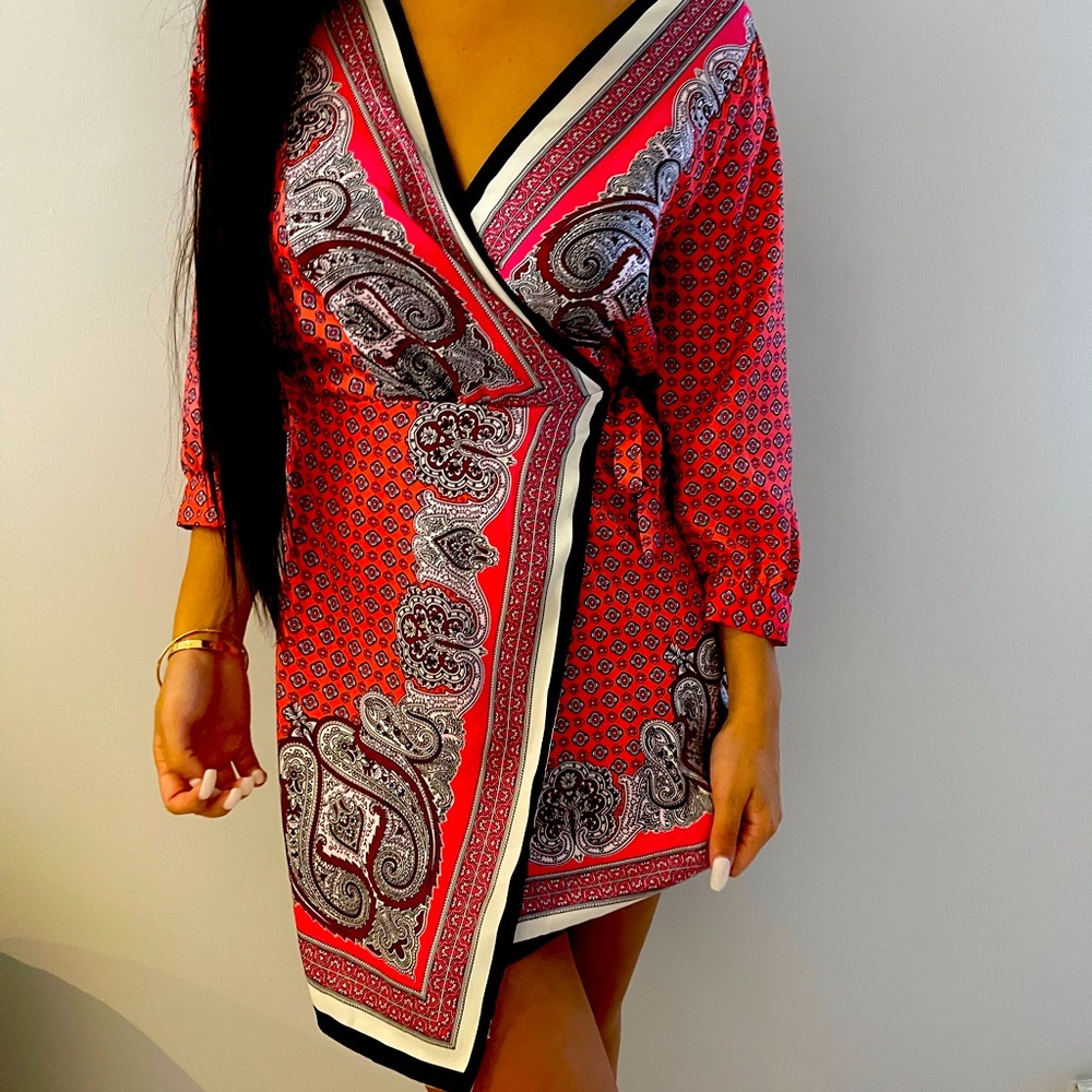 Wrap around summer dress